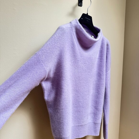 Vince Boiled Cashmere Funnel Neck Sweater – Lavender - Picture 7 of 13